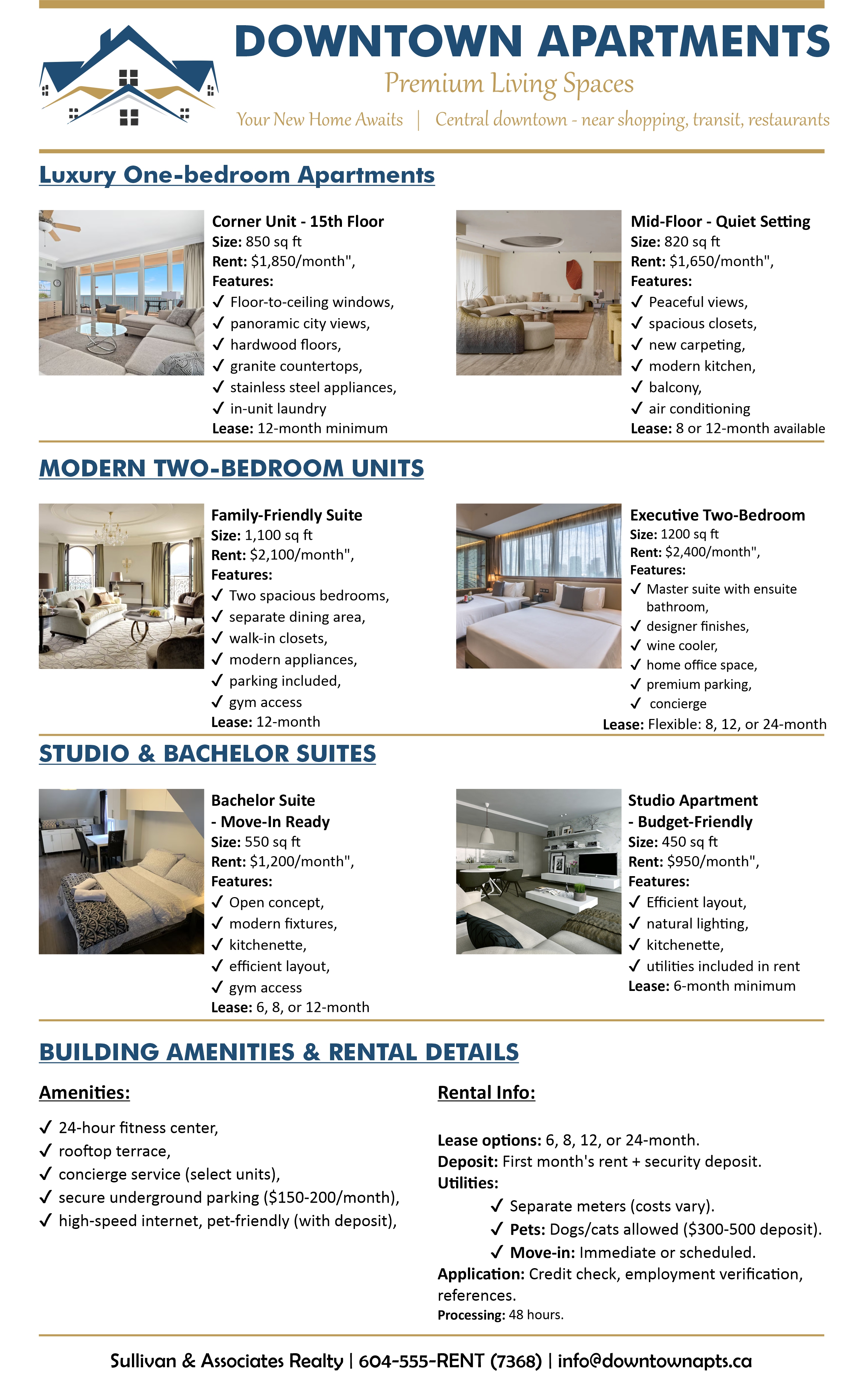 Downtown Apartments - Real Estate Listings & Rental Information